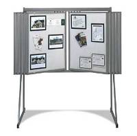 10-Panel Mat Board Floor Display Gray Metal (Part #186766/Model 83-P-10 MMG)