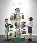Three-Tier Children's Media Bag Display 